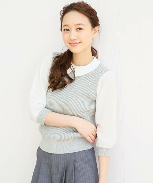 ほっそりお洒落には シャツ重ね着風トップス が鍵 Folk