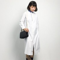 一枚でも存在感バツグン。シャツワンピースで楽しむコーディネート