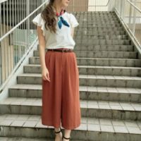 ガウチョパンツの勢いが止まらない！今更聞けないガウチョパンツの着こなし術をコーディネートと共にご紹介♪