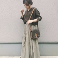 お出かけするのもワクワク♪秋気分のロングスカートを使った素敵な大人コーデ☆