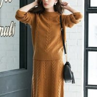もう1枚欲しくなる♪単品使いもできるニットのセットアップコーデ集☆