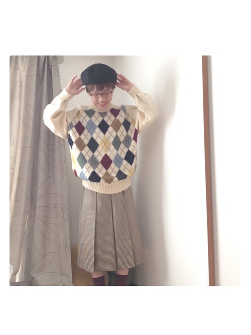 伝統的なアーガイル柄を今風にアレンジして冬のニット生活を楽しもう Folk