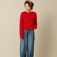鮮やかレッドが素敵☆華やかな赤系ニットで冬コーデに女性らしさをプラスしよう♡
