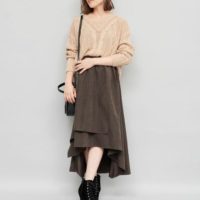 ウォーキング美人！イレギュラーヘムスカートはやっぱり可愛い♡