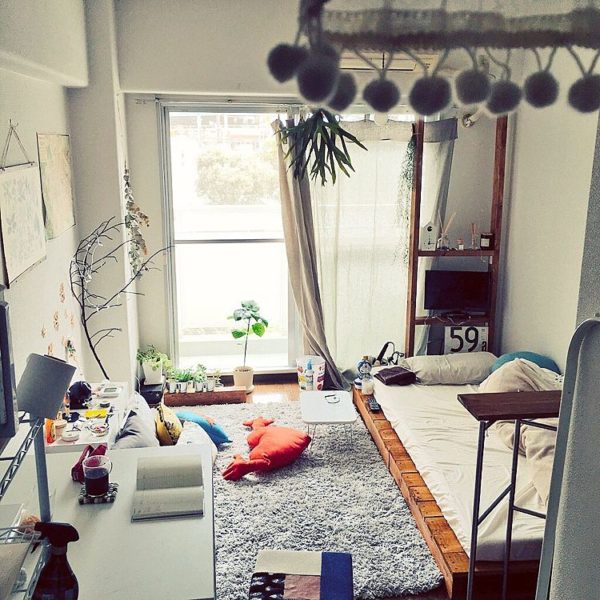 ワンルームを間仕切りするコツまとめ リビングと寝室の2部屋に分けるレイアウト Folk