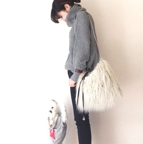 数量限定価格!! DIESEL ファーバッグ - ハンドバッグ - www 