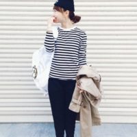 いつものコーデにフェミニンさをプラス♪春だからこそ大人可愛いモノトーンコーデ☆