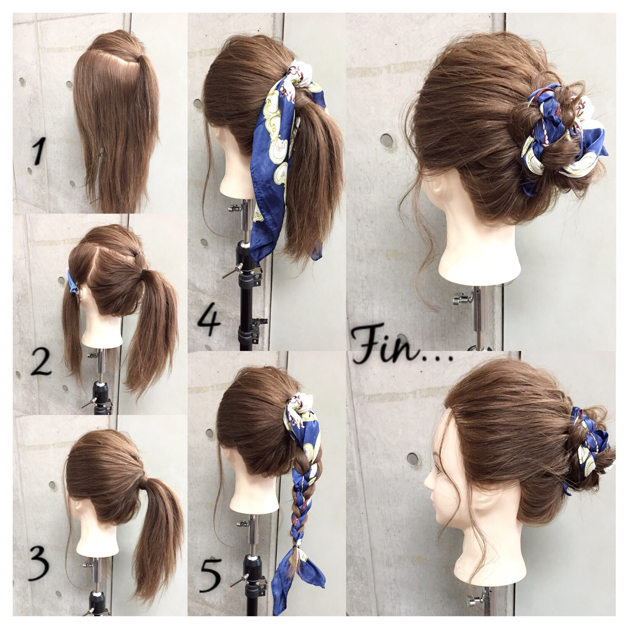 華やかに春を先取り オシャレスカーフを使ったヘアアレンジ12選 Folk