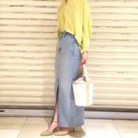 ロングデニムスカートで叶えよう♡おしゃれ初心者さんでも簡単！大人カジュアルコーデ