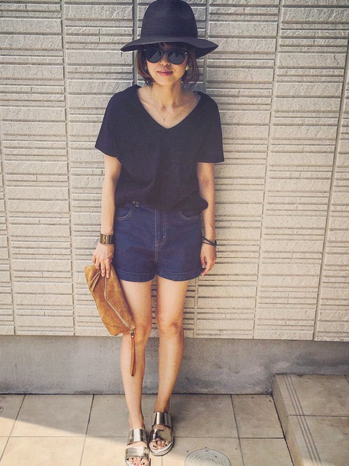 春から紫外線対策 おしゃれ見えするストローハットの春コーデ Folk