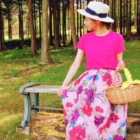 ZARAの花柄スカートが大人可愛い♡インパクト大な花柄スカートはZARAでGET！