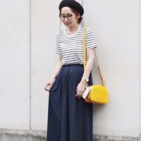イエローを取り入れて♪イエローアイテム一点投下で元気な夏コーデの完成♪