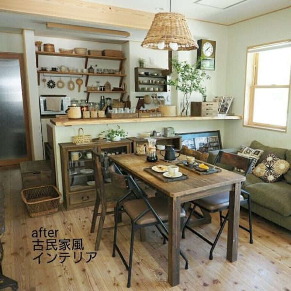 送料込み！収納もバッチリ♪カフェ風ハンドメイドカウンターキッチン 送料込み！収納もバッチリ♪カフェ風ハンドメイドカウンターキッチン