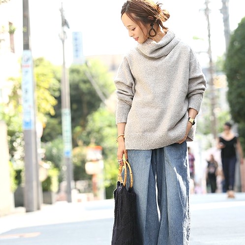 ニットのカラー別コーデ15選 ニットはカラーによって印象が全然違う Folk