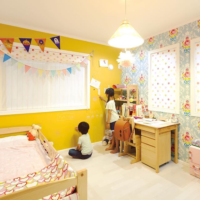 可愛い子供部屋にしたい 壁にこだわった素敵なキッズルームをご紹介