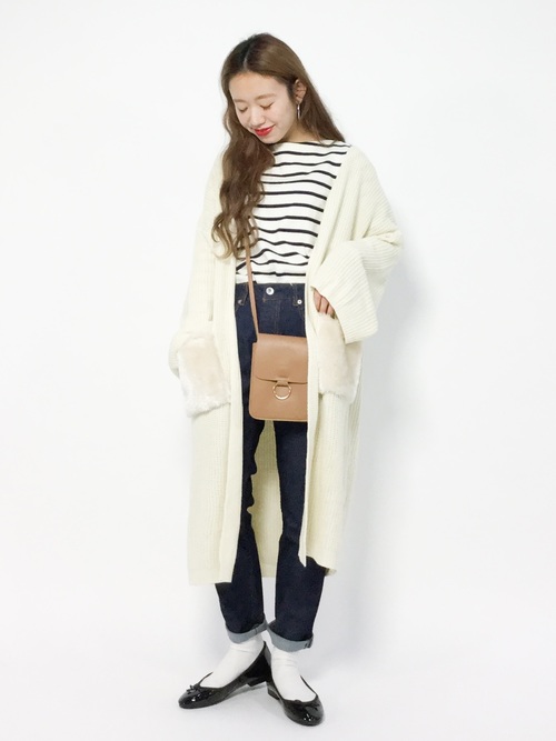 冬も使いたい 定番のボーダートップスを使った冬の着こなしをチェック Folk