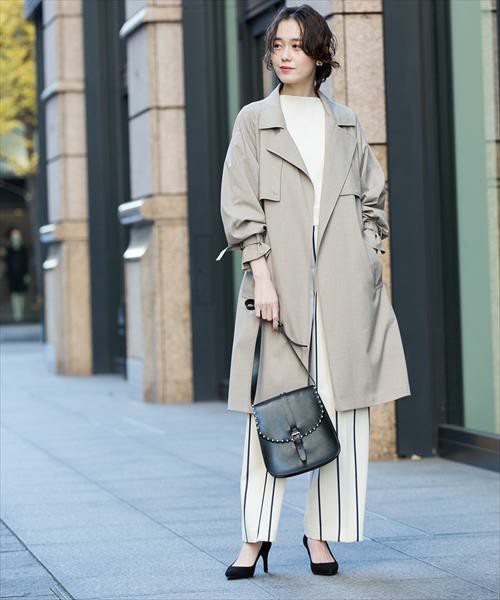 きれいめorカジュアル どっちに着こなしてもokなトレンチコート Folk