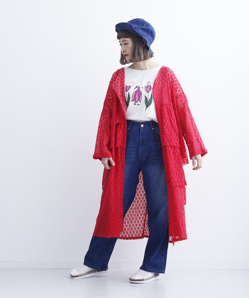 レースガウンでコーデをワンランクアップ 大注目のアイテムできれいめカジュアルを作ろう Folk