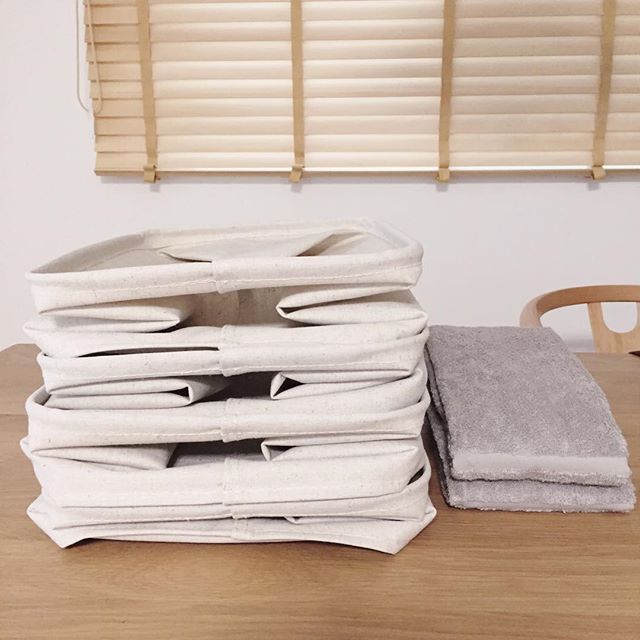 柔らか素材が魅力 無印のやわらかポリエチレンケース ポリエステル綿麻混 ソフトボックス Folk