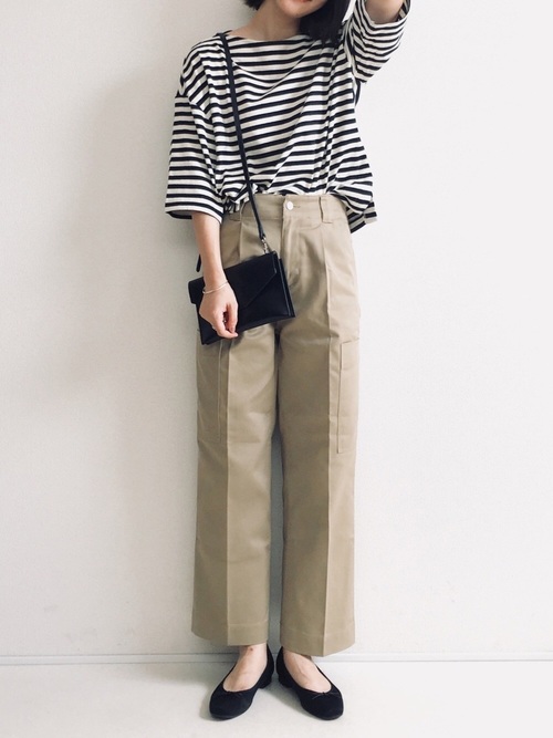 ユニクロ 5分袖 7分袖 長袖トップスをチェック 大人女子の初秋着こなし特集 Folk