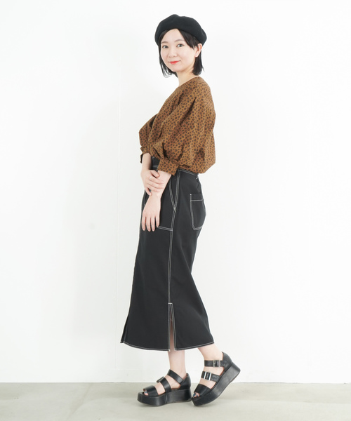 malla マーラ レオパード柄ブラウス