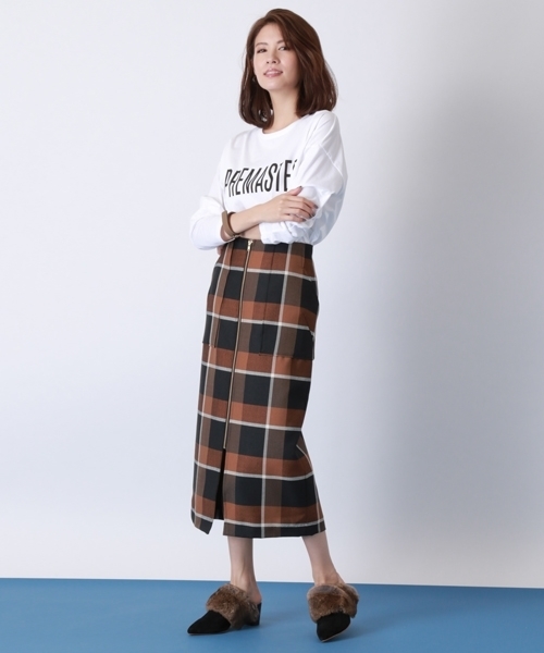 【CHIAKI KATAGIRI】ファー付きミュール