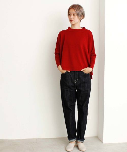 Loose Weave Denim カーブパンツ