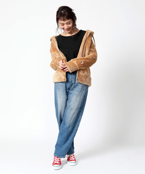 Champion/チャンピオン 別注 シェルパフリースジップアップパーカー