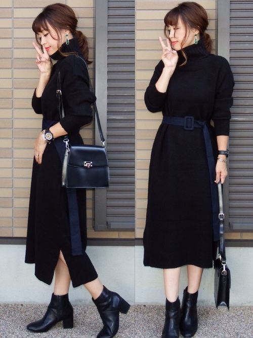 カラー ドロップ ロングピアス3