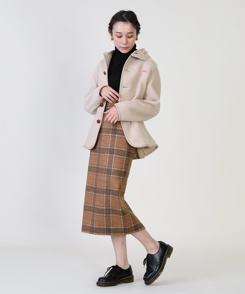 Danton/ダントン WOOL MOSSER SHORT HOOD COAT/ウールモッサフードショートコート