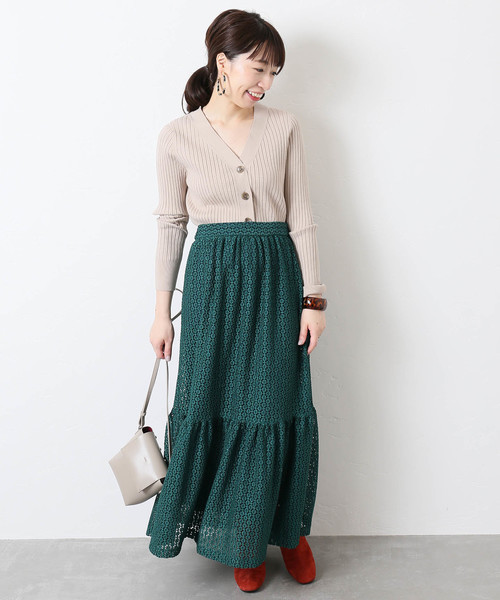 LACE Tiered:スカート