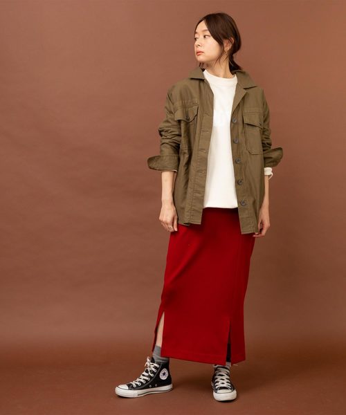 【Made in JAPAN】セミタイトロングスカート