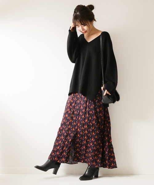 カシミヤウール Vプルオーバー