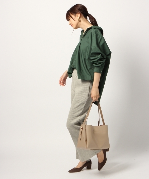 リブカットワイドパンツ