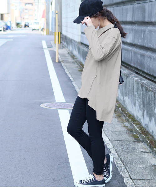 コクーンビッグシルエットスウェットカットソー