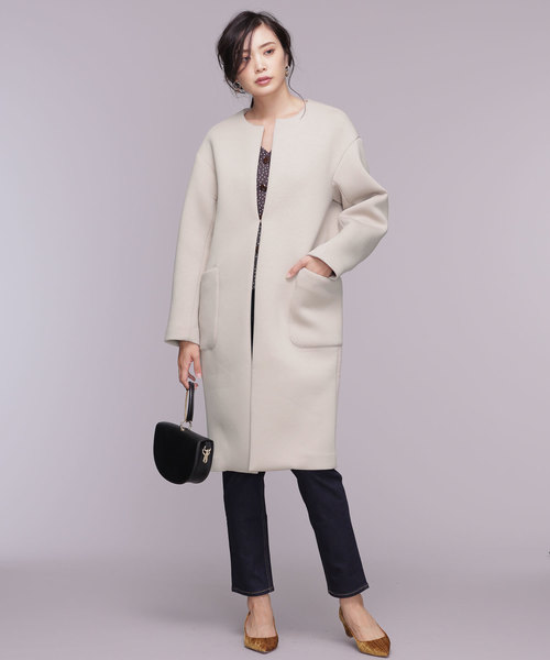 【steady. 10月号掲載】ダンボールノーカラーコート