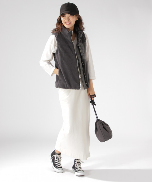 リバーシブルボアダウンベスト 18AW