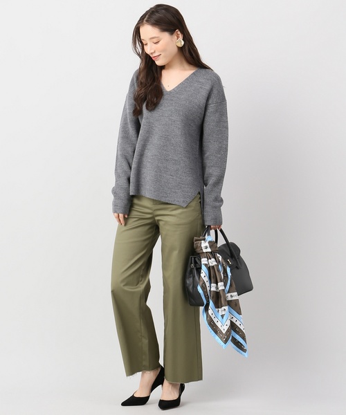 ADAWAS TRADITONAL SPORTY KNIT Vネックプルオーバー◆