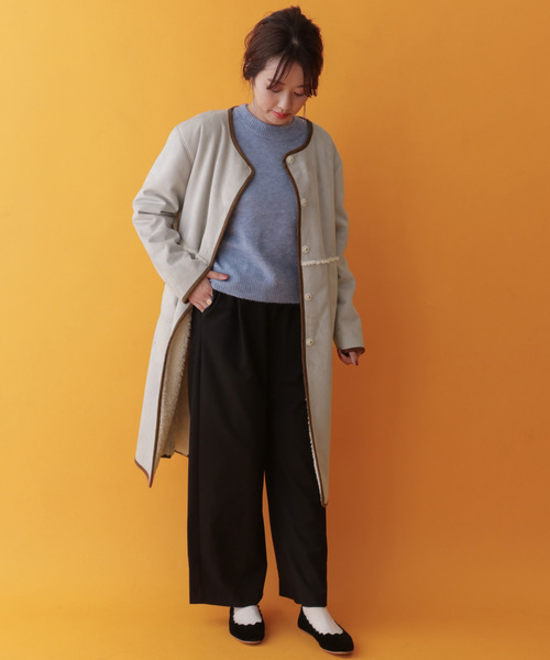 フェイクムートンリバーシブルコート