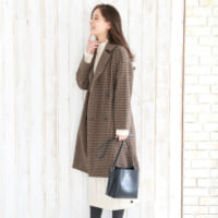知的美人なコートスタイルに♪おすすめチェック柄チェスターコート特集