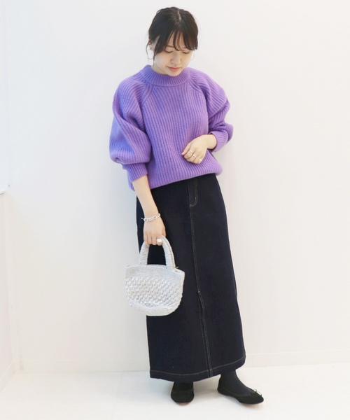 畦変形ドルマンニット