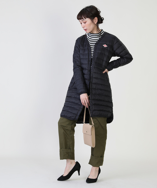 DANTON/ダントン INNER DOWN NYLON TAFFETA LONG JACKET/インナーダウンロングジャケット