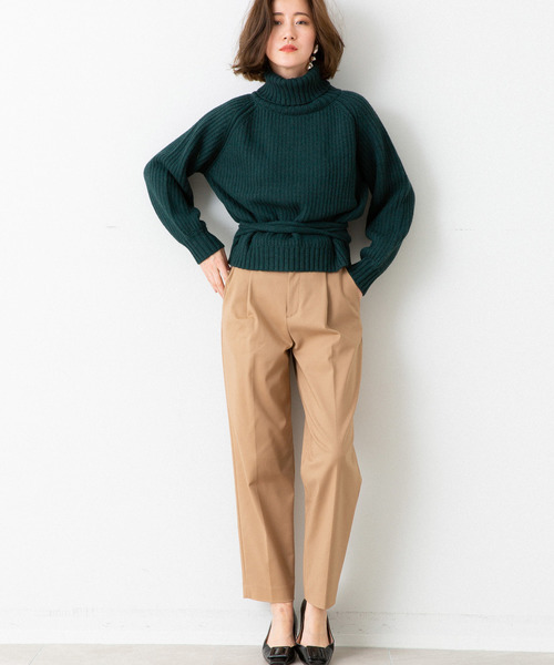 《STUDIOUS別注》BACK TUCK KNIT
