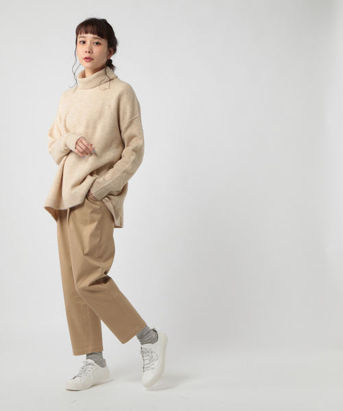 ストレッチタートルネックプルオーバー
