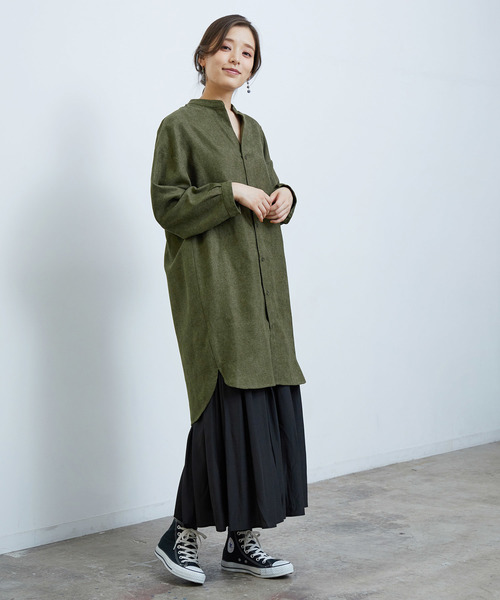 BIGシルエットロングシャツ