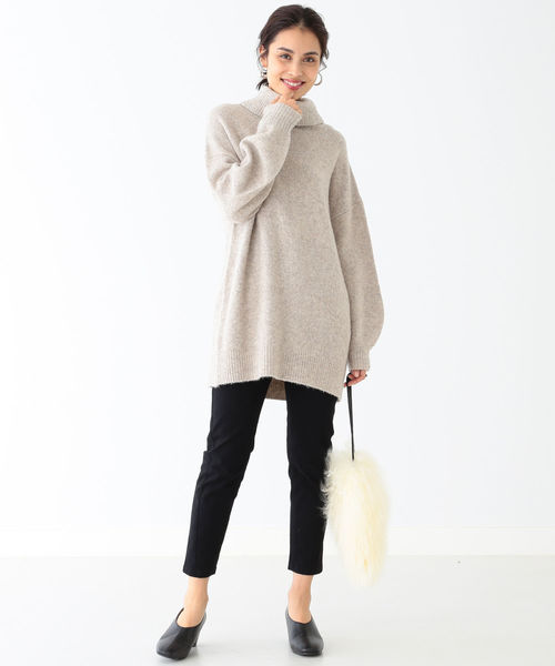 ビーミング by ビームス / ヤク混ブークレ チュニック 18AW-R