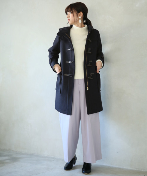センタープレスワイドパンツ