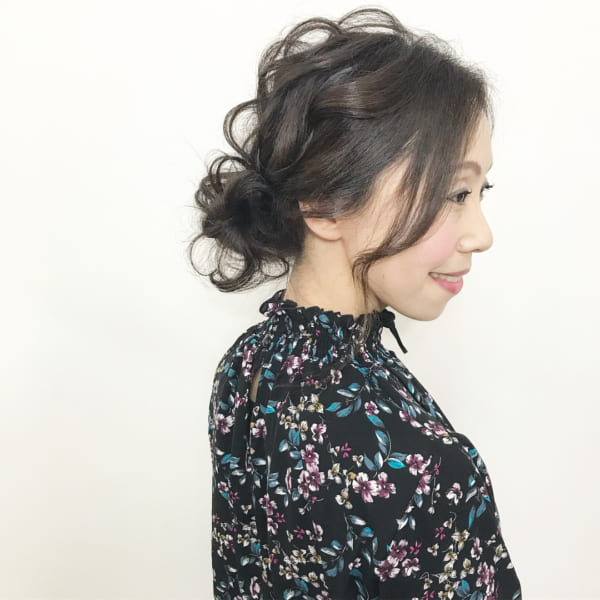 50代 ヘアスタイル 上品 アレンジ7