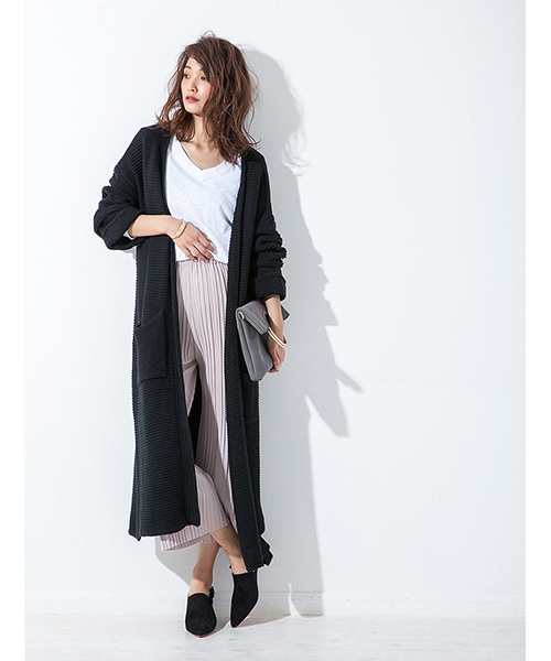 ロングニットマキシガウン