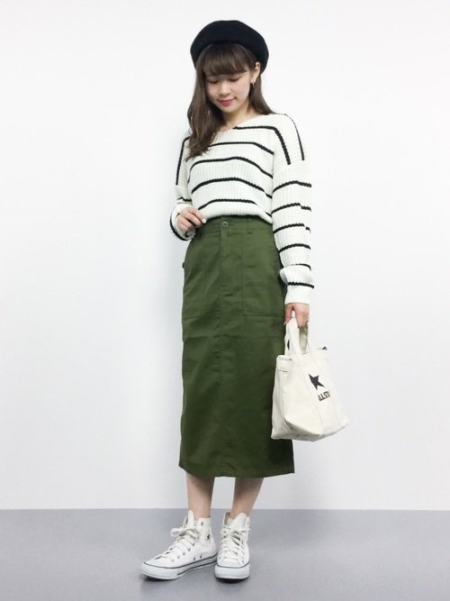 選べる2typeドロップショルダーシンプルタートルニット